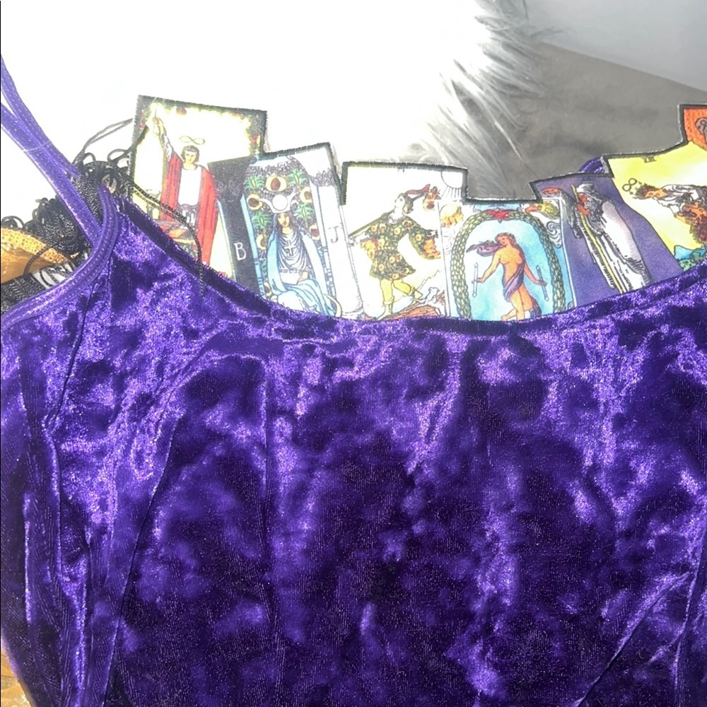 Rosie Palm Reader Costume with Cards - Picture 7 of 11